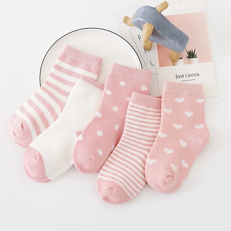 5 Pairs - Soft Cotton Socks