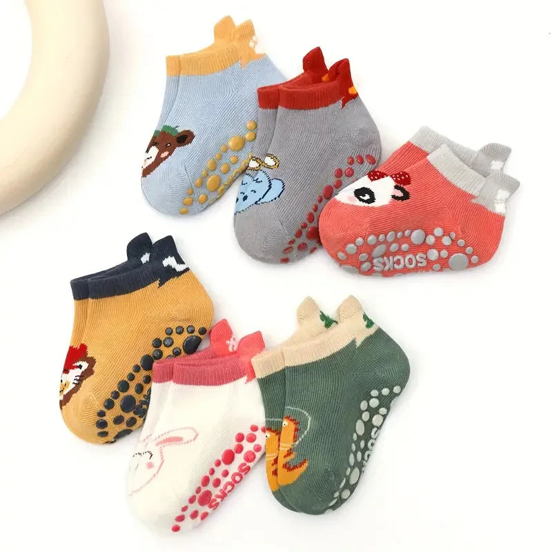 6 Pairs - Kids Cotton Socks