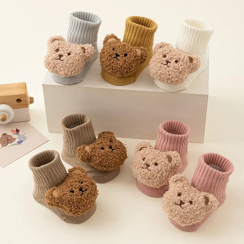 1 Pair - Baby Cute Bear Socks